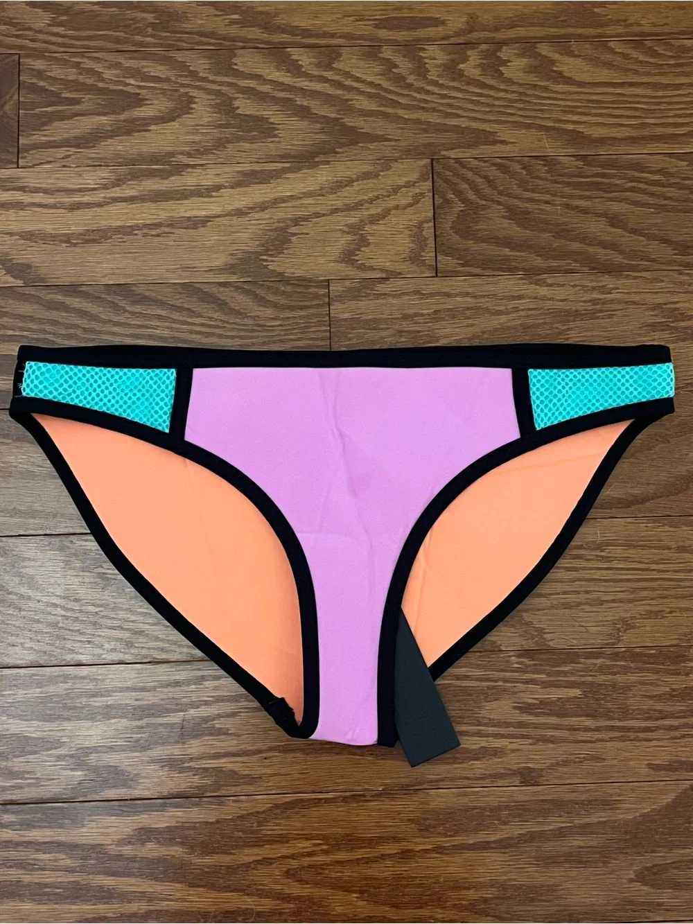 triangl swimwear Colorblock Bikini Bottoms — Pink, Orange & Teal